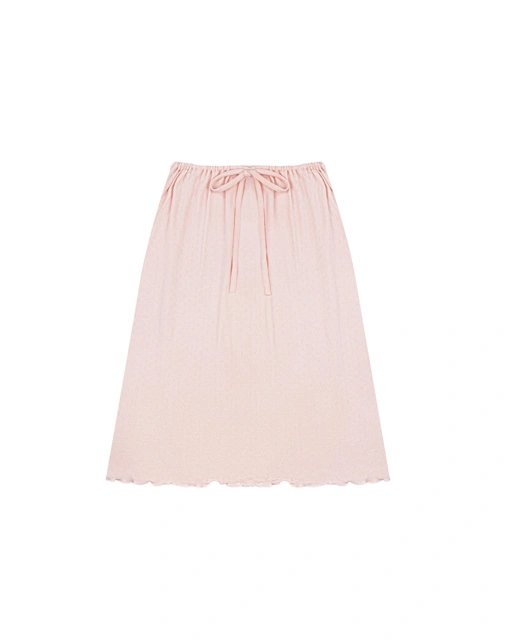 DRAWSTRING SKIRT - PEACH
