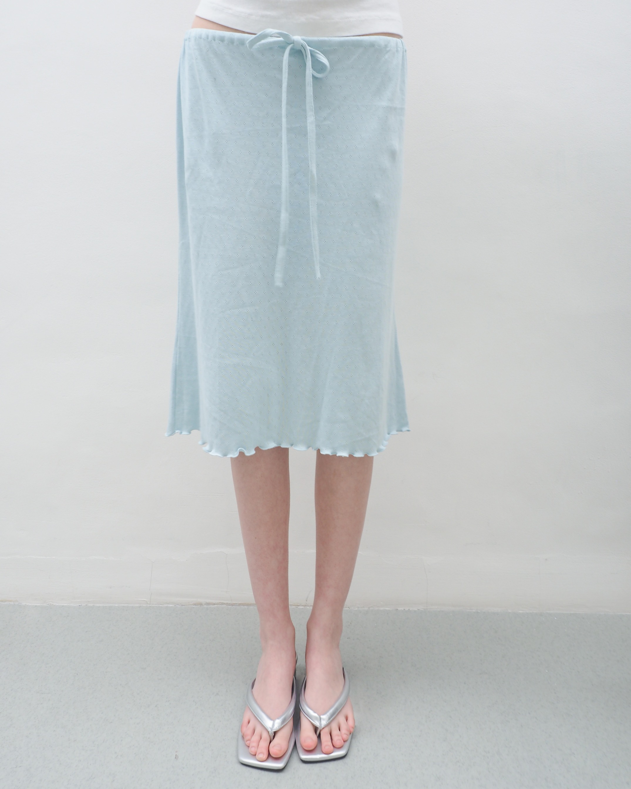 DRAWSTRING SKIRT - MINT