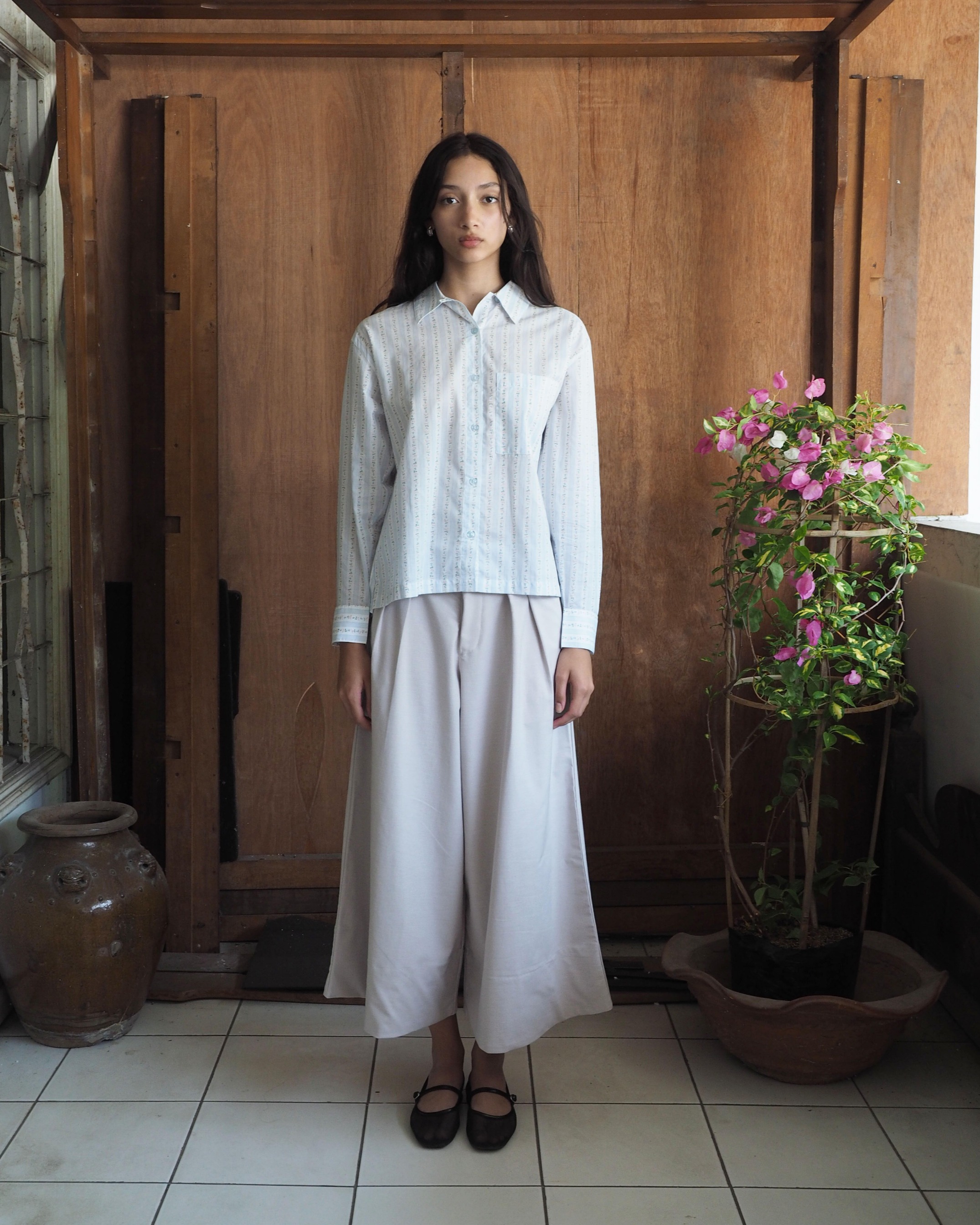 NAINAI SHIRT - BLUE FLORAL