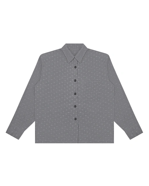 NAINAI SHIRT - GREY POLKADOT