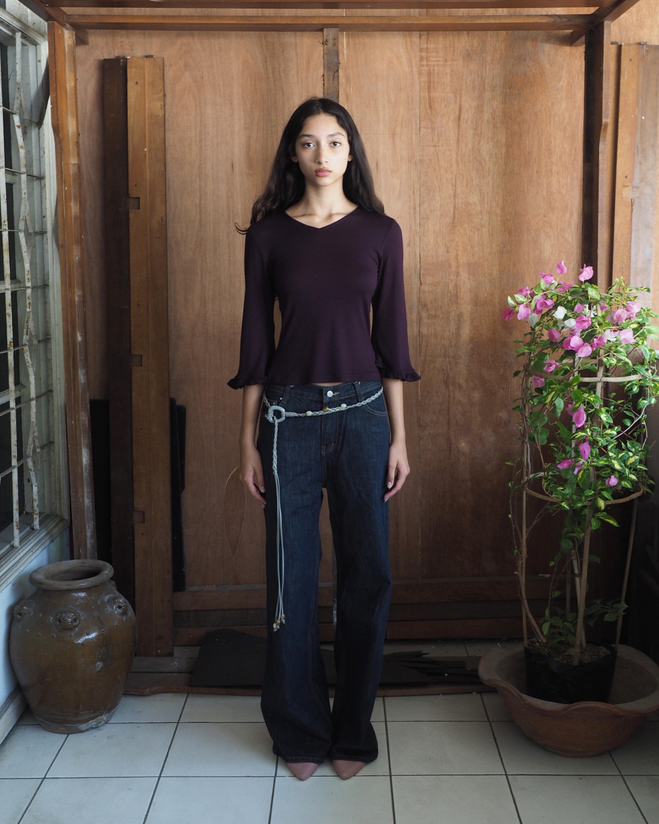 SELINA TOP - PLUM