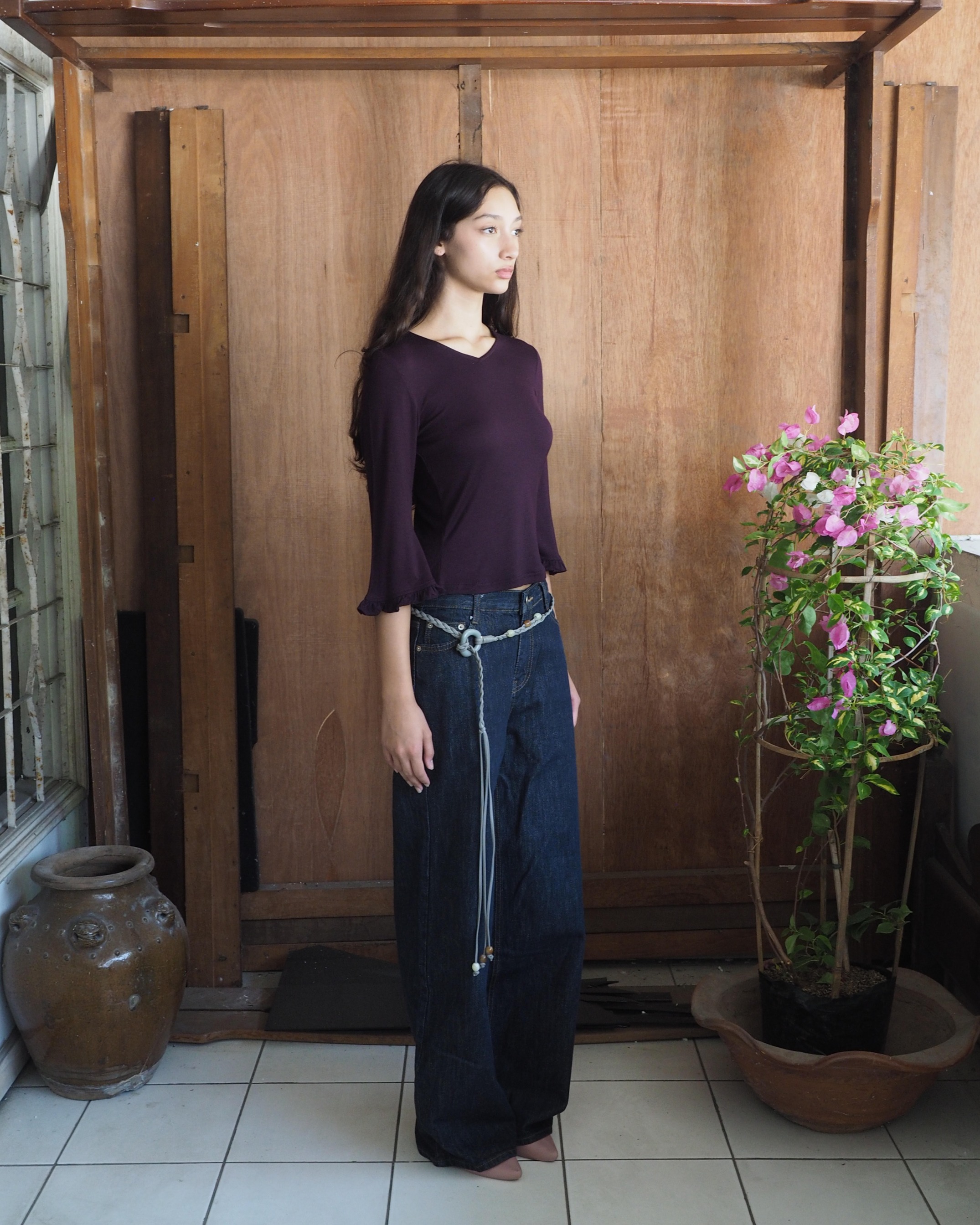SELINA TOP - PLUM