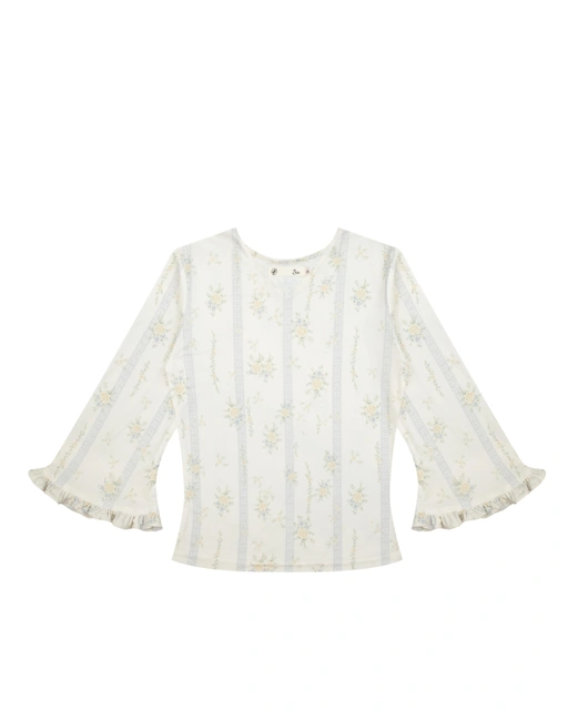 SELINA TOP - CREAM FLORAL