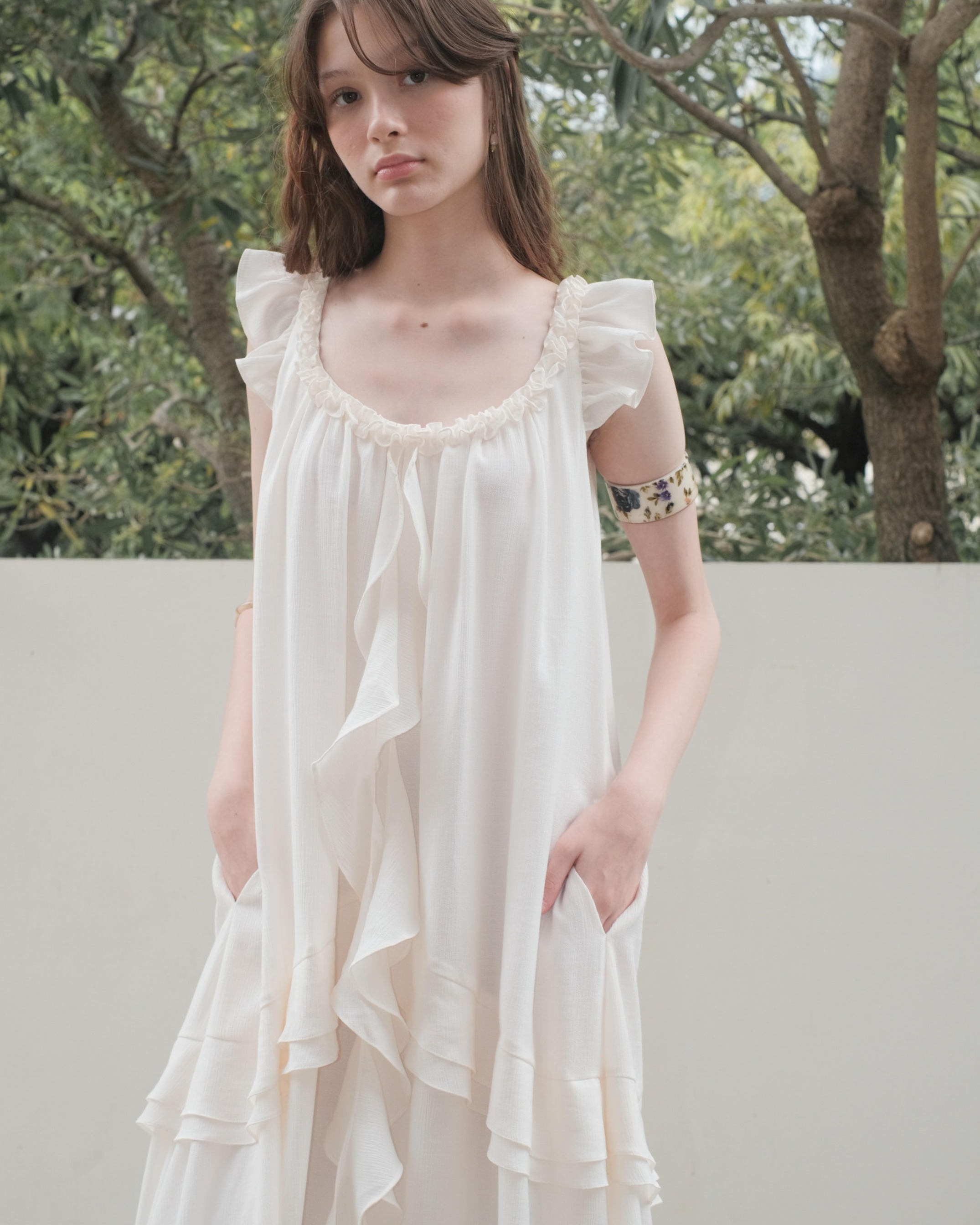 ROSALIE DRESS - IVORY