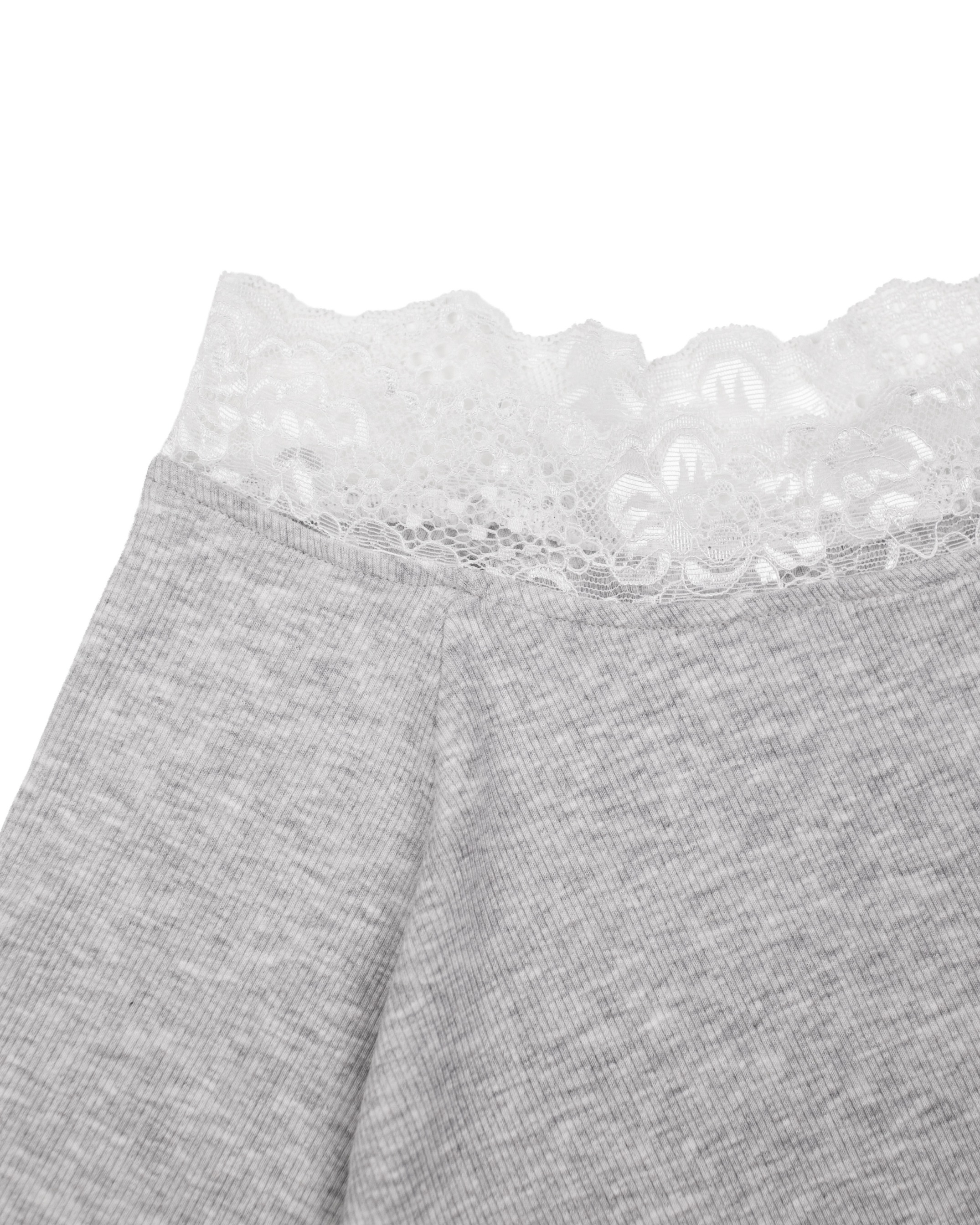 KLARA TOP - GRAY LACE