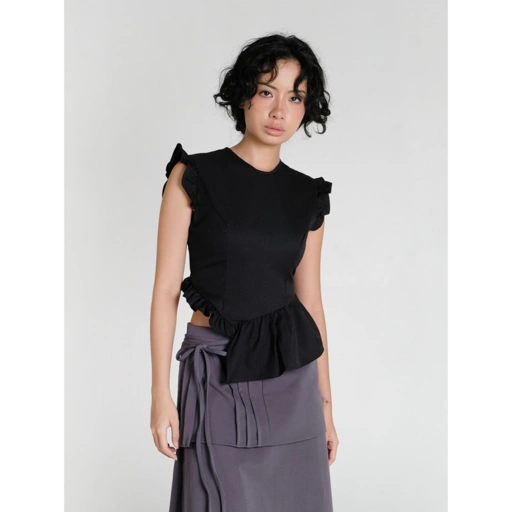 Image of Zoia - Coraline Top in Black