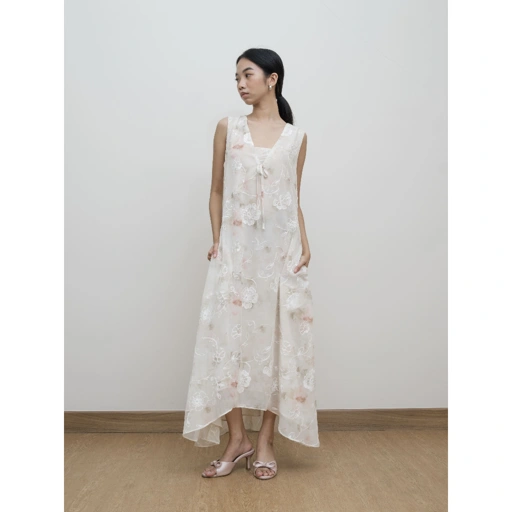 Image of Zoia - Claude Dress in Ivory