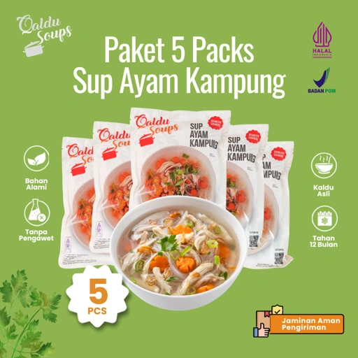 Image of Paket 5 Packs Sup Ayam Kampung