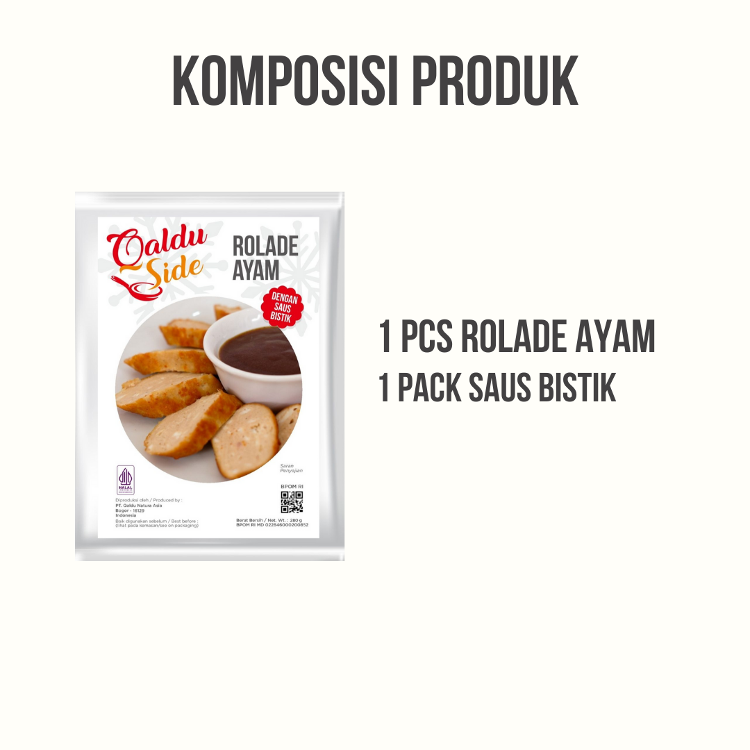 Rolade Ayam Saus Bistik