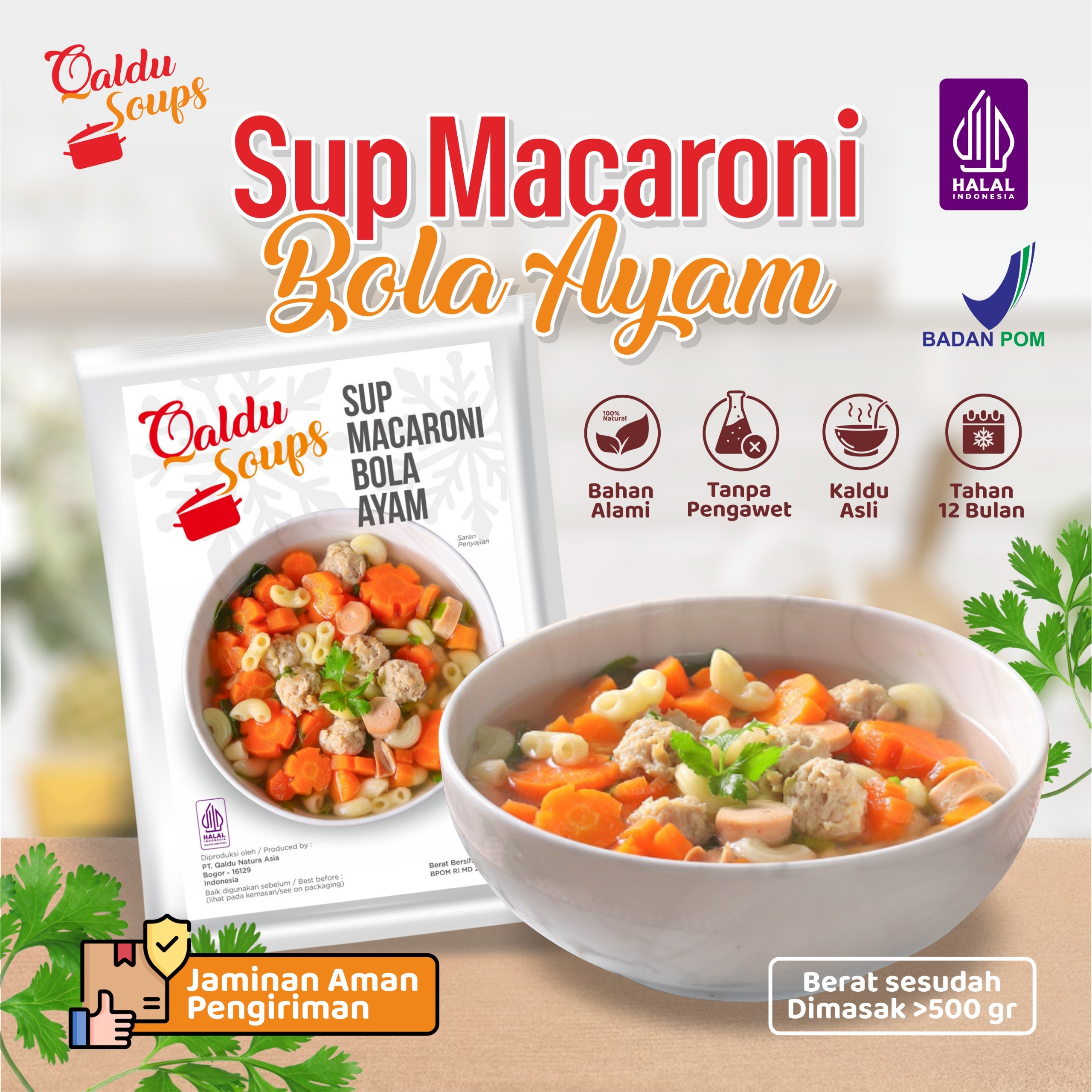 Sup Macaroni Bola Ayam