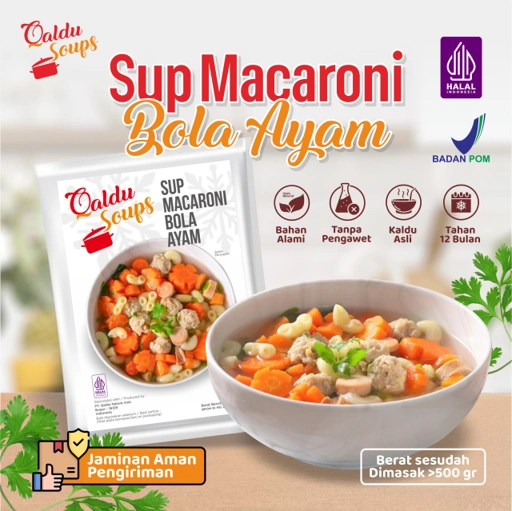 Image of Sup Macaroni Bola Ayam