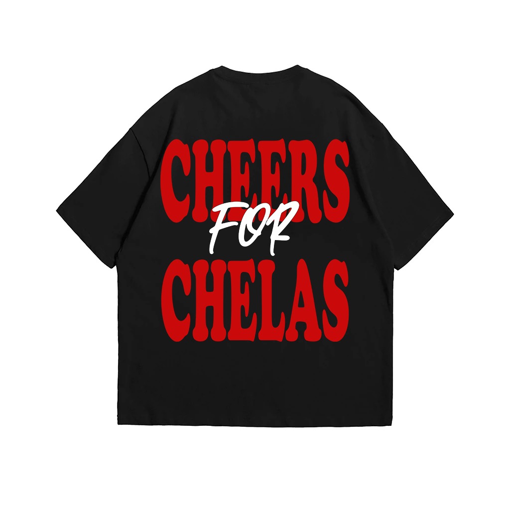 Tshirt Oversize Boxy - Chelas Montando Cheers