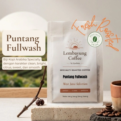 Image of Puntang Full Wash | Biji Kopi Arabika Specialty Clean Bright Citrus Smooth Daily Brew - Lembayung Coffee