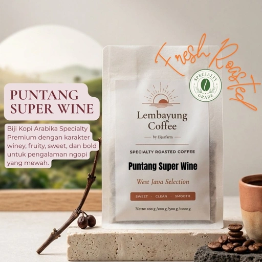 Image of Puntang Super Wine | Biji Kopi Arabika Specialty Winey Fruity Sweet Premium Roast Bean - Lembayung Coffee