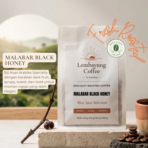 Image of Malabar Black Honey | Biji Kopi Arabika Specialty Dark Fruit Syrupy Sweet Premium - Lembayung Coffee
