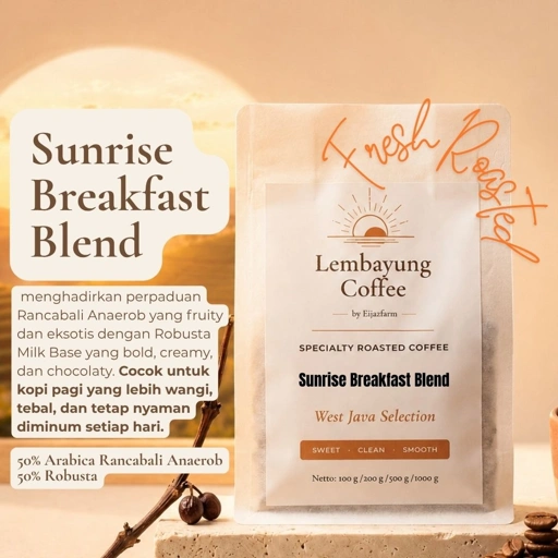 Image of Sunrise Breakfast Coffee | Easy Drinking Coffee untuk Ngopi Pagi Arabika 50% & Robusta 50% - Lembayung Coffee