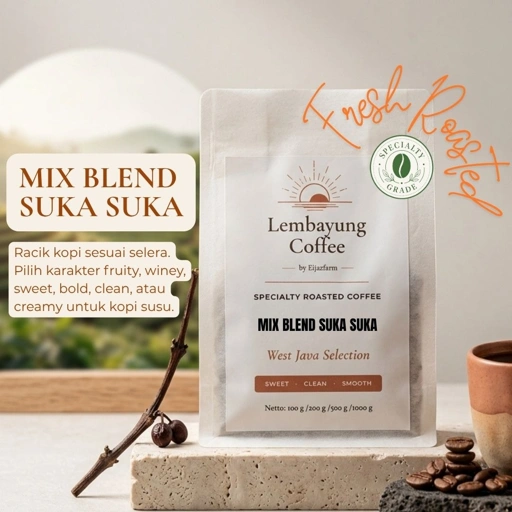 Image of Mix Blend Suka Suka | Biji Kopi Arabika Specialty Custom Blend Fresh Roasted Racik Sendiri Sesuai Selera - Lembayung Coffee