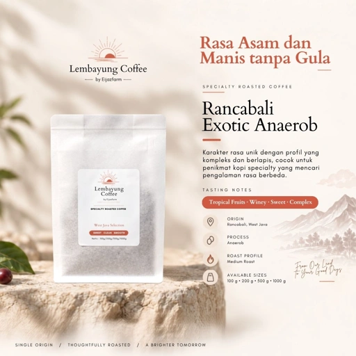 Rancabali Exotic Anaerob | Biji Kopi Arabika Specialty Exotic Fruity Floral Sweet Fermented - Lembayung Coffee