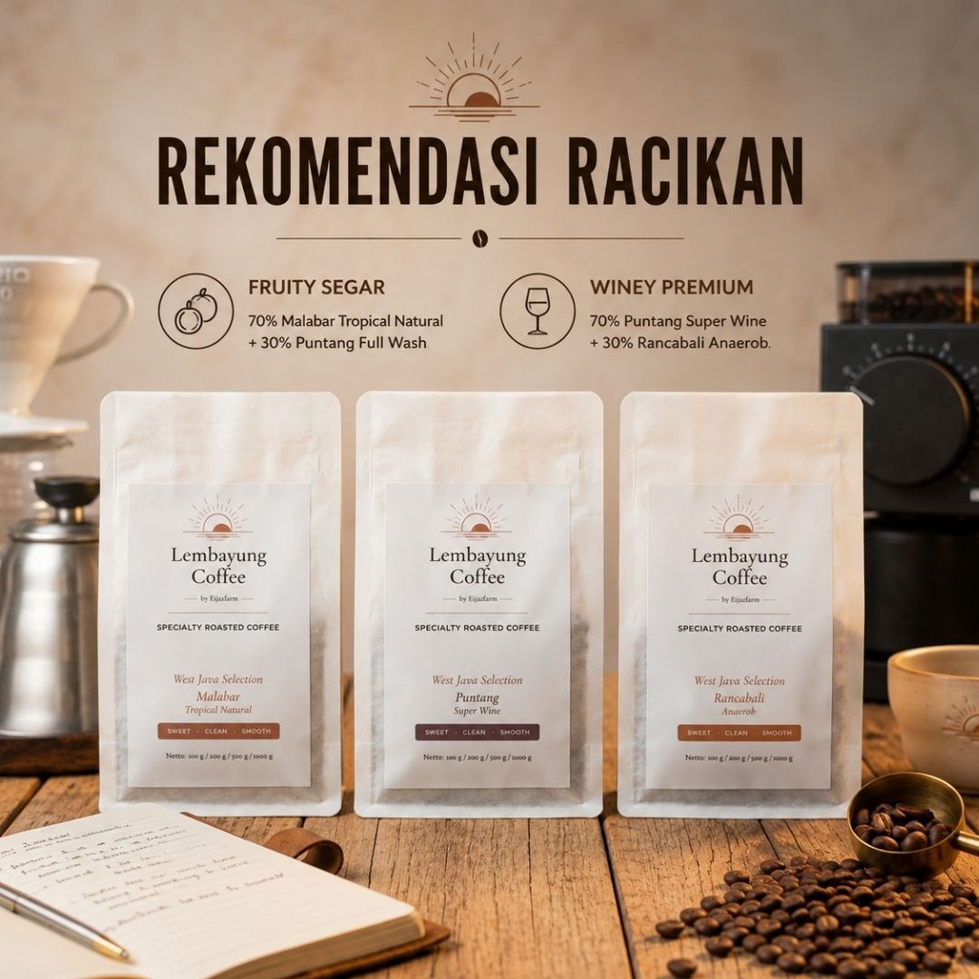 Mix Blend Suka Suka 200g | Biji Kopi Arabika Specialty Custom Blend Fresh Roasted Racik Sendiri Sesuai Selera - Lembayung Coffee