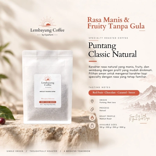 Puntang Classic Natural Red Fruit Chocolate Caramel Sweet Specialty Coffee