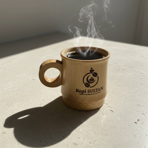 Gelas dari ruas bambu asli manual, gelas kopi dari sukabumi - Original manual bamboo cup