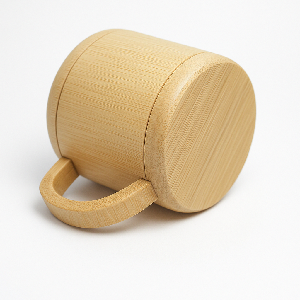 Gelas Bambu Stainless Sukabumi | Bisa Custom Nama & Logo untuk Gelas Kopi Tahan Panas - Indonesian-made bamboo cups