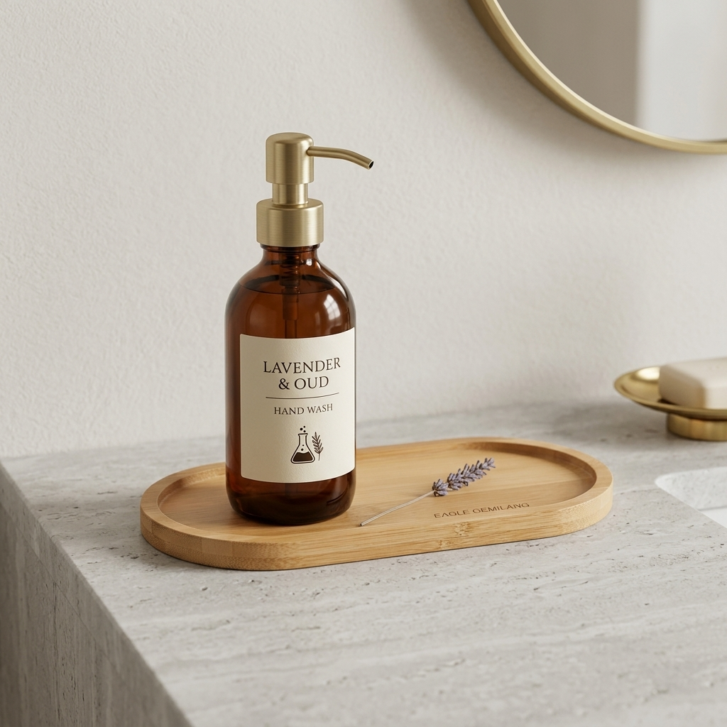 Nampan Tatakan Bambu Oval Aesthetic - Tray Kayu Serbaguna Dekorasi Meja
