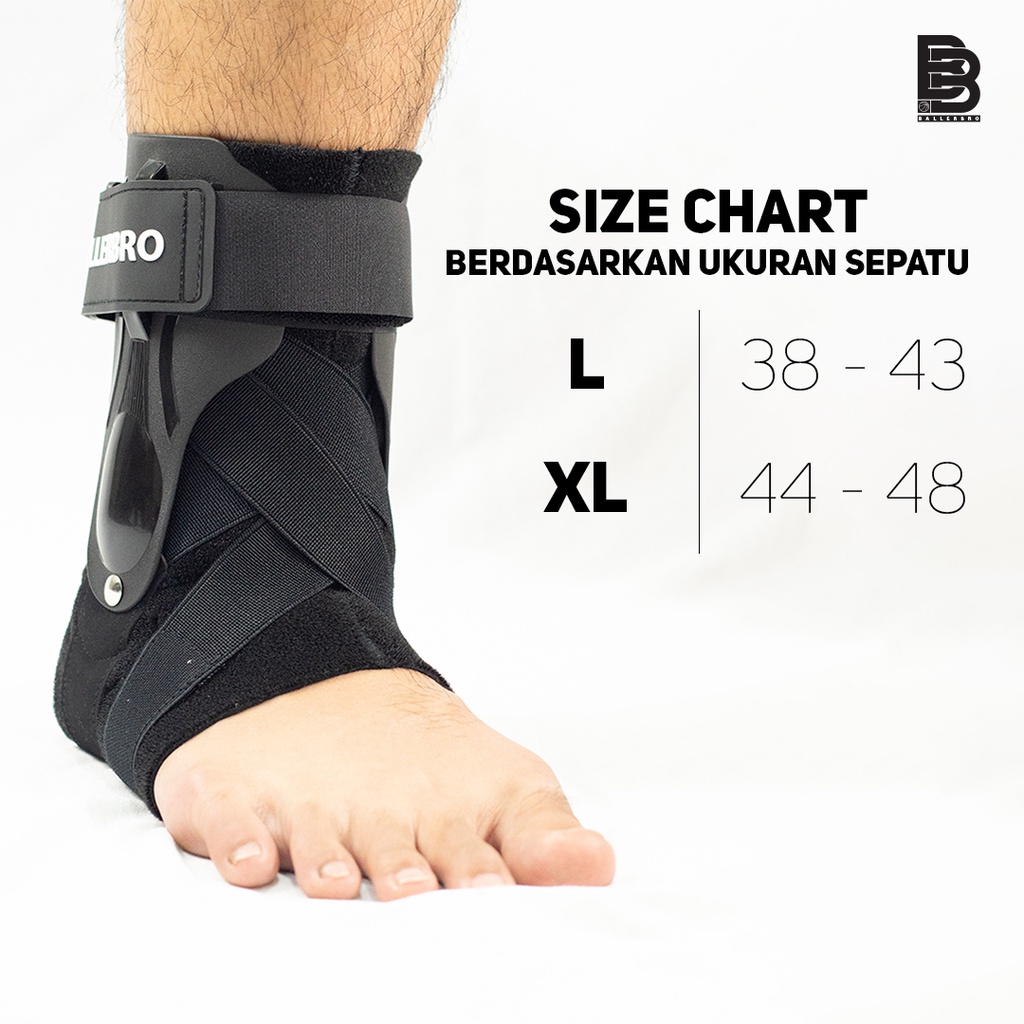 Ballerbro Ankle Brace Support Next level - Alat Penyangga Kaki Keseleo