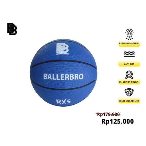 Image of Bola Basket Ballerbro RX5 (Rubber)