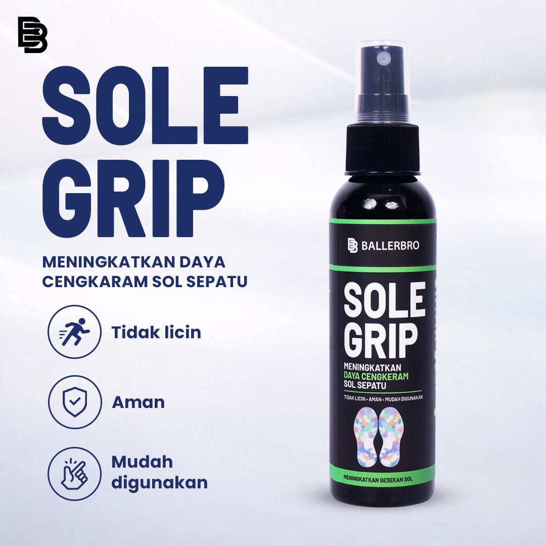 BALLERBRO Sole Grip Spray | Semprotan Anti Slip Untuk Sepatu | Spray Sepatu Olahraga Anti Licin | Gripper Spray | Semprotan Anti Licin Sol Sepatu | Peningkat Daya Cekram Sepatu