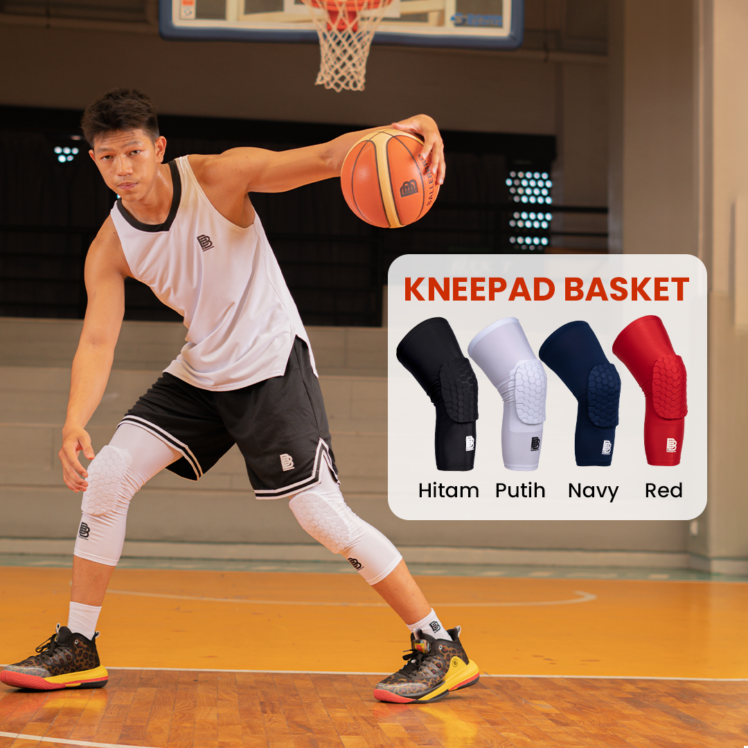 Kneepad Basket Panjang BALLERBRO | Pelindung Lutut Bantalan Busa Olahraga Bakset Voli Badminton