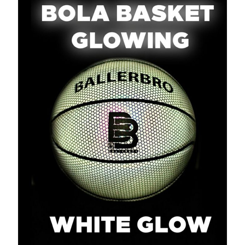 BALLERBRO Glowing Basketball size 6 - White Glow