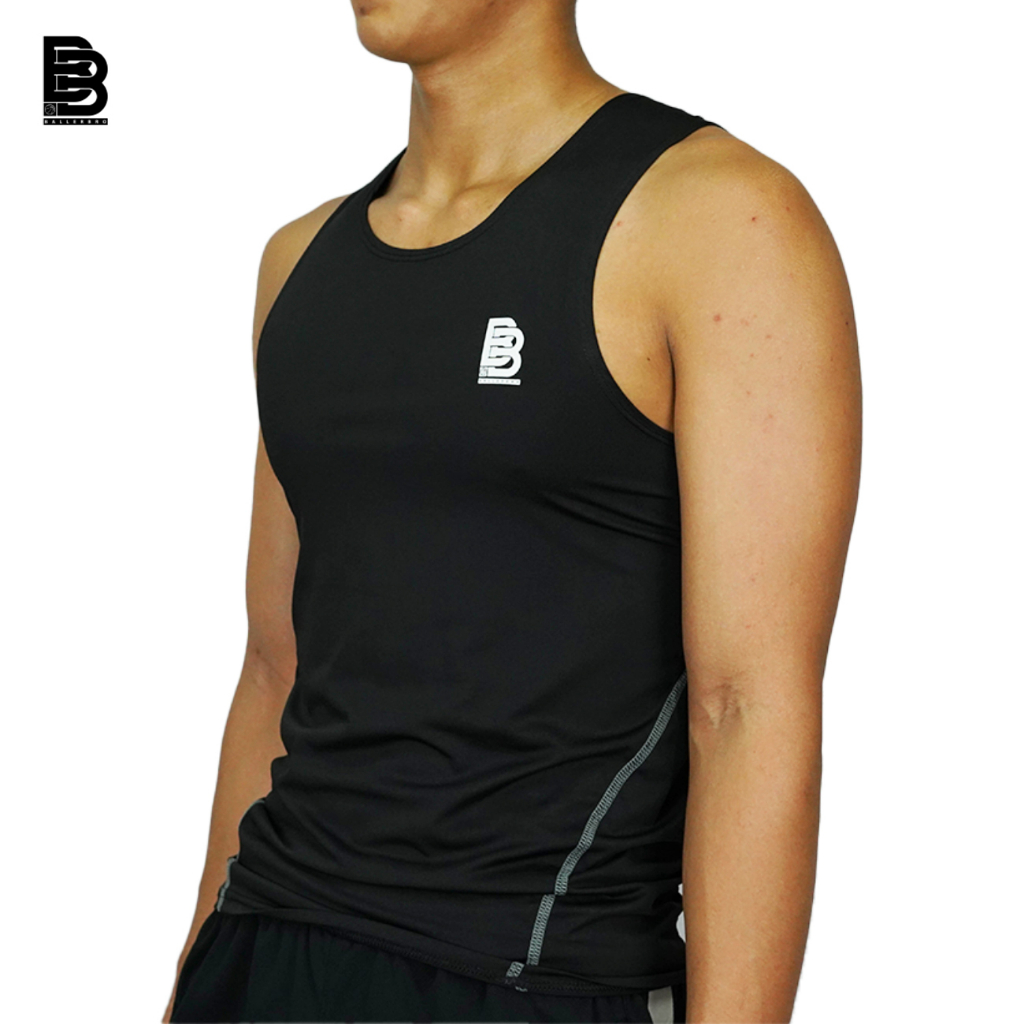 Baselayer Singlet Basket BALLERBRO / Baju Dalaman Olahraga Tanpa Lengan / Atasan Sport Tanpa Lengan Lekbong