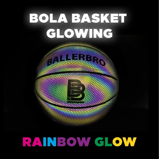 Image of BALLERBRO Glowing Basketball SIZE 7 - Rainbow Glow