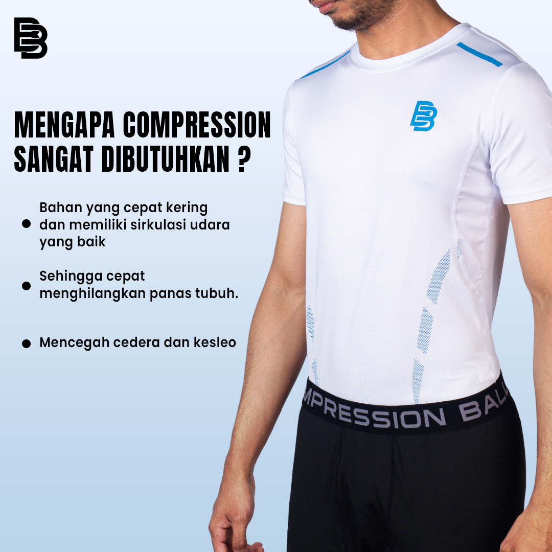 T-Shirt Compression Aerofit Ballerbro | Baju olahraga Compression | Kaos Sport | Atasan Olahraga
