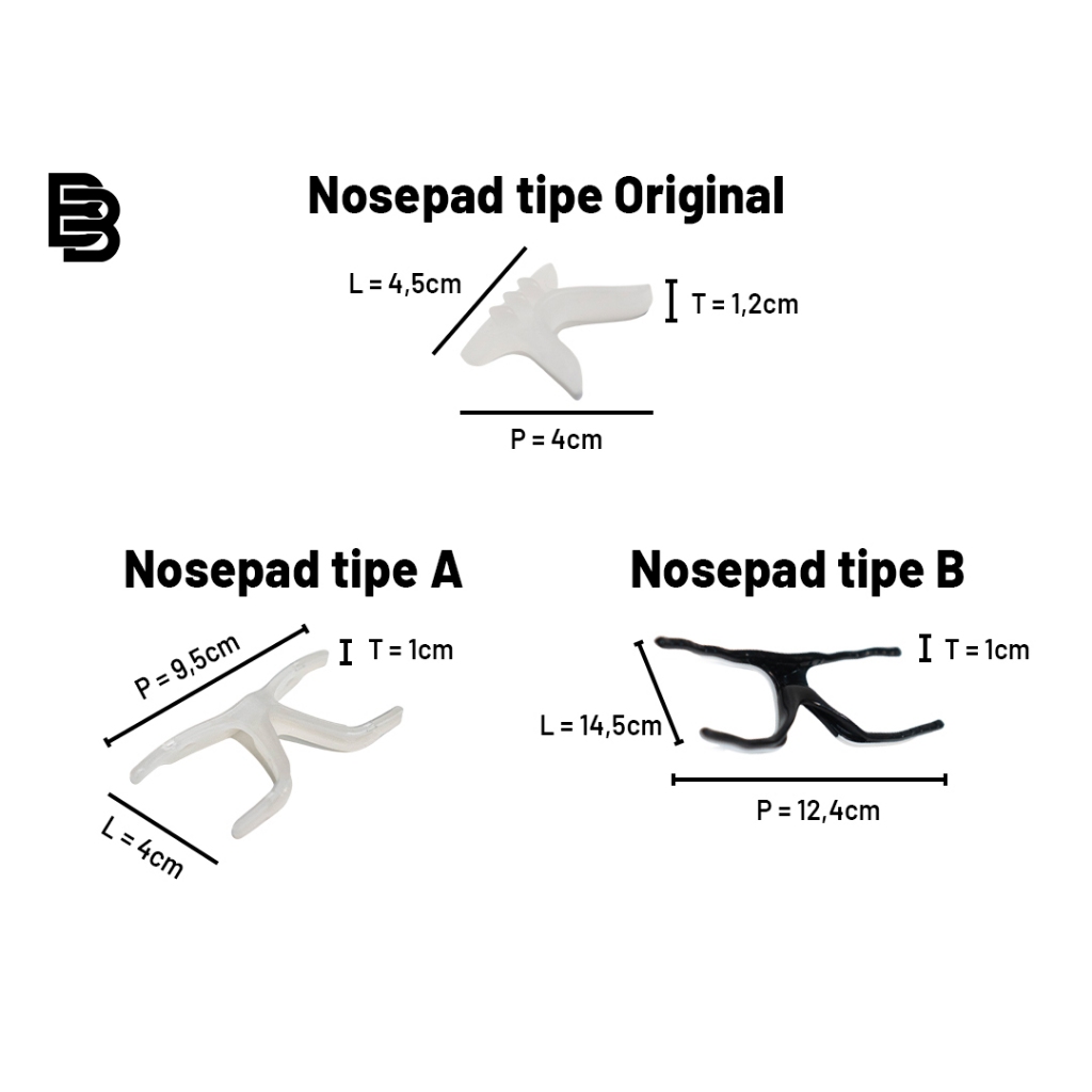 NOSEPAD KACAMATA OLAHRAGA BALLERBRO - NOSEPAD ONLY