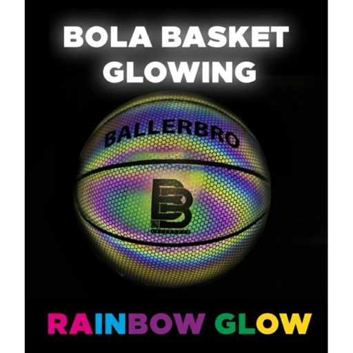 Image of BALLERBRO Glowing Basketball size 6 - Rainbow Glow