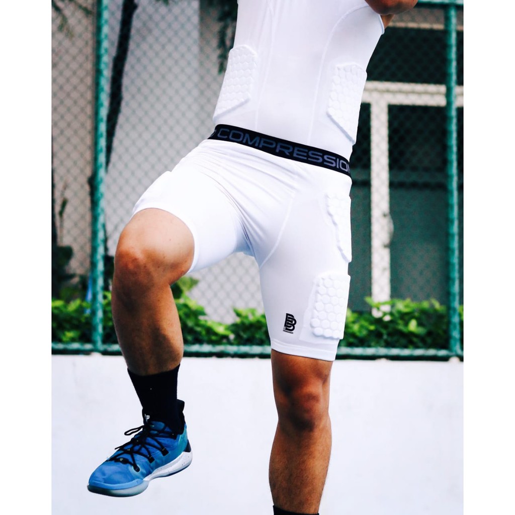 Padded Compression Singlet / Singlet Olahraga Dengan Bantalan Busa / Pelindung Olahraga Sports Basket Sepak Bola Futsal