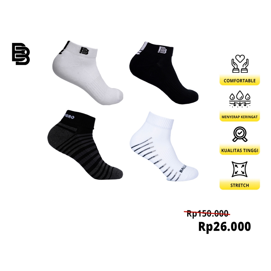 Kaos Kaki Basket Ankle BALLERBRO