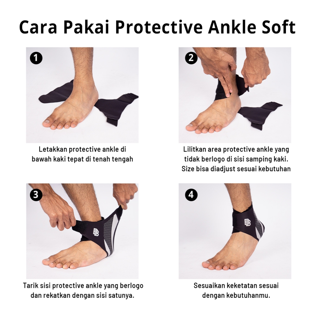 Sports Protective Gear Ankle Support SOFT Ballerbro | Ankle Support | Ankle Brace | Penyokong ankle