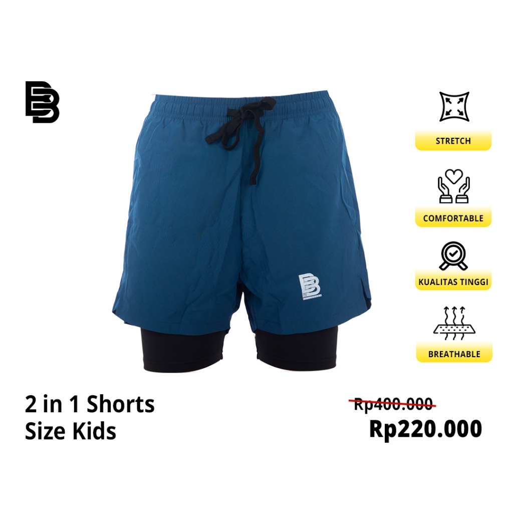Celana Basket 2in1 KIDS BALLERBRO | Legging Anak | Legging Olahraga | Celana Olahraga