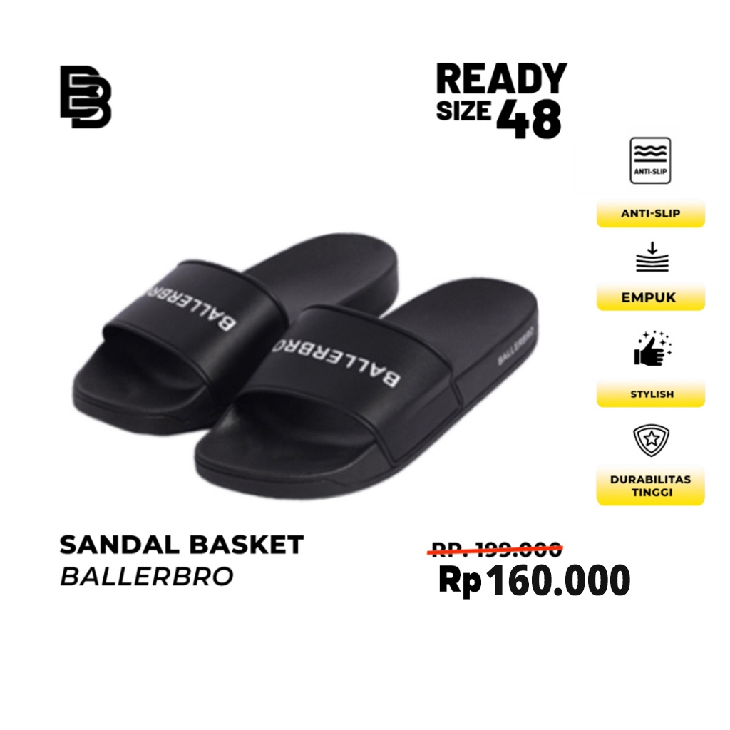 Sandal Ballerbro | Sandal Basket Sandal Olahraga Sandal Slipper Flip Flop Pria Wanita Ukuran 35-48