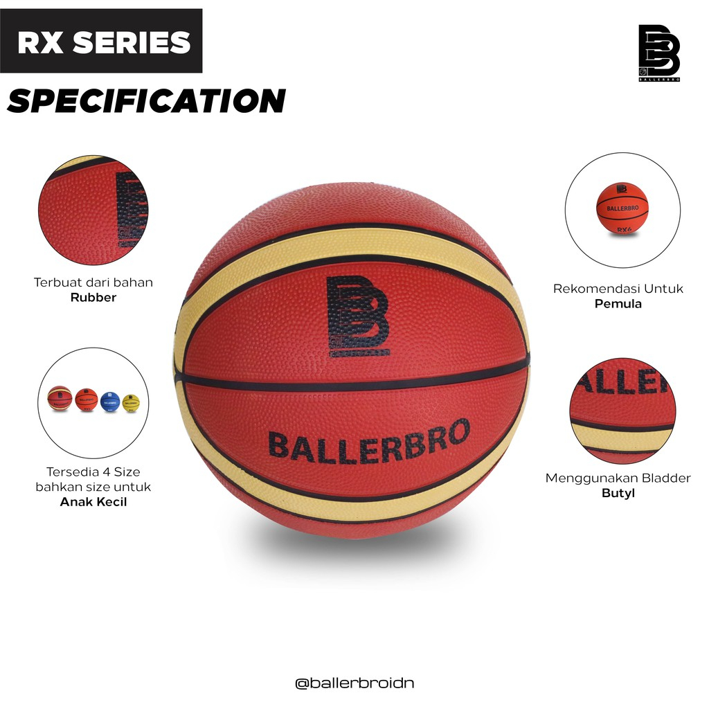 Bola Basket Ballerbro RX7 (Rubber)