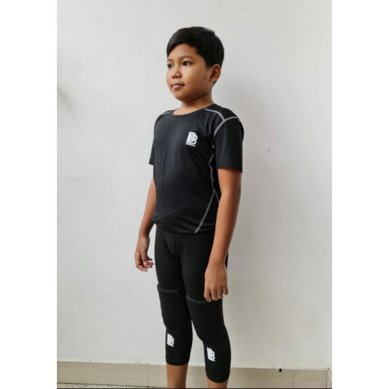 Celana Compression 3/4 Padded KIDS