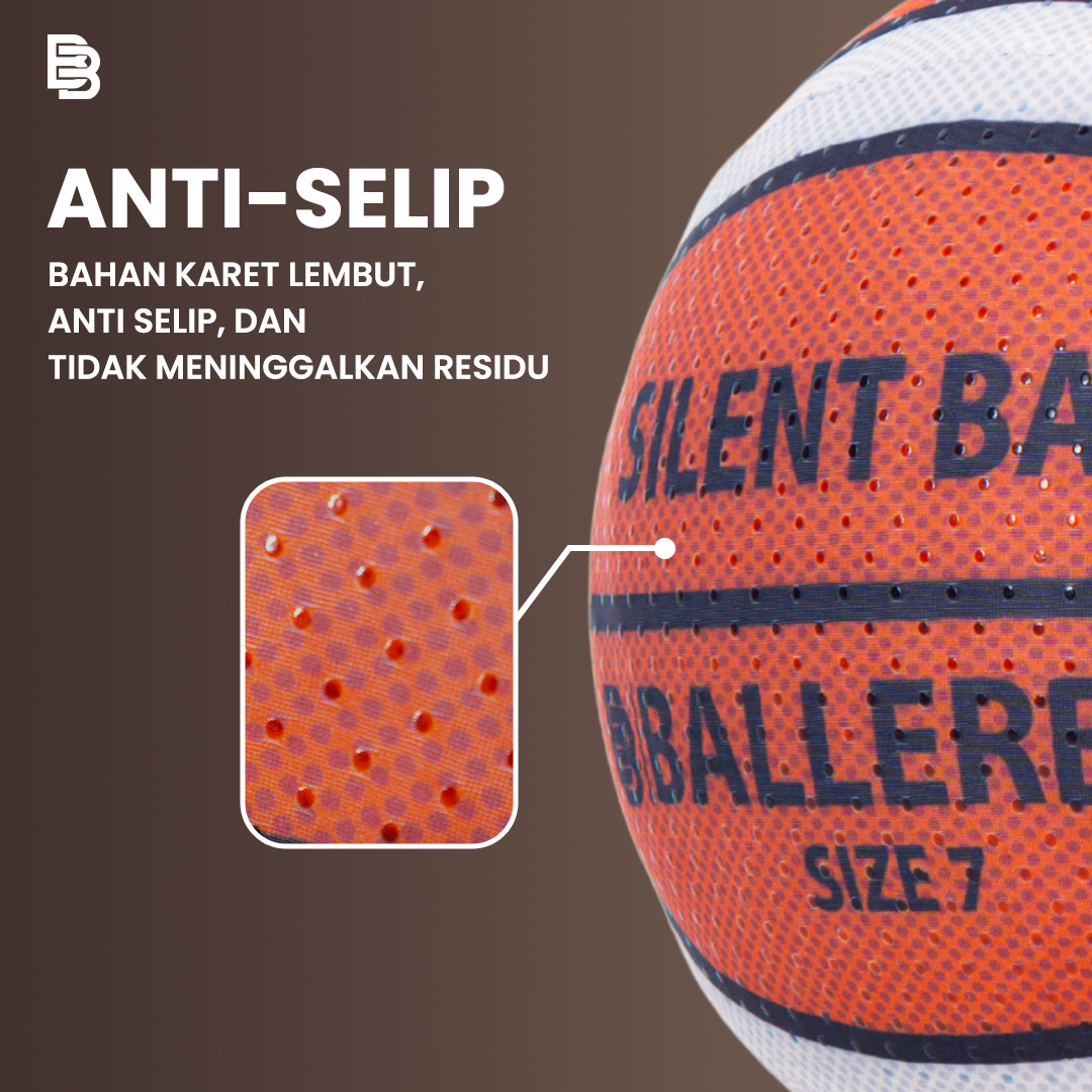 SilentBall Upgrade Ballerbro | Bola Basket Tanpa Suara | Silent Ball