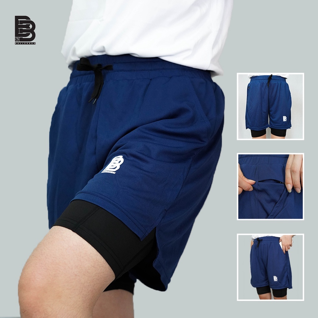 Celana Basket 2in1 KIDS BALLERBRO | Legging Anak | Legging Olahraga | Celana Olahraga