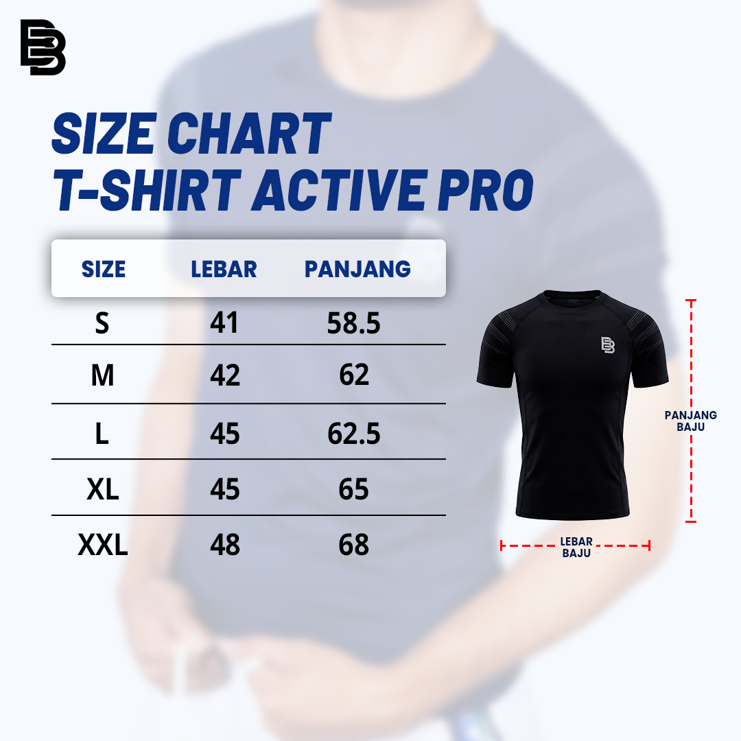 T Shirt Compression Active Pro Ballerbro | Baju Olahraga | Kaos Olahraga