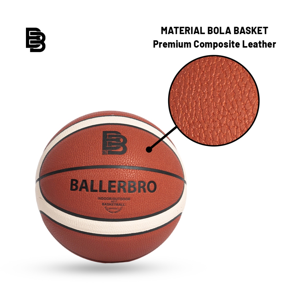 BOLA BASKET BALLERBRO PL Series (Pro Leather) PL6 & PL7 | BOLA BASKET OUTDOOR | BOLA BASKET SIZE 6 | BOLA BASKET SIZE 7 | BOLA BASKET KULIT