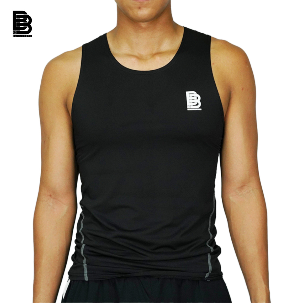 Baselayer Singlet Basket BALLERBRO / Baju Dalaman Olahraga Tanpa Lengan / Atasan Sport Tanpa Lengan Lekbong