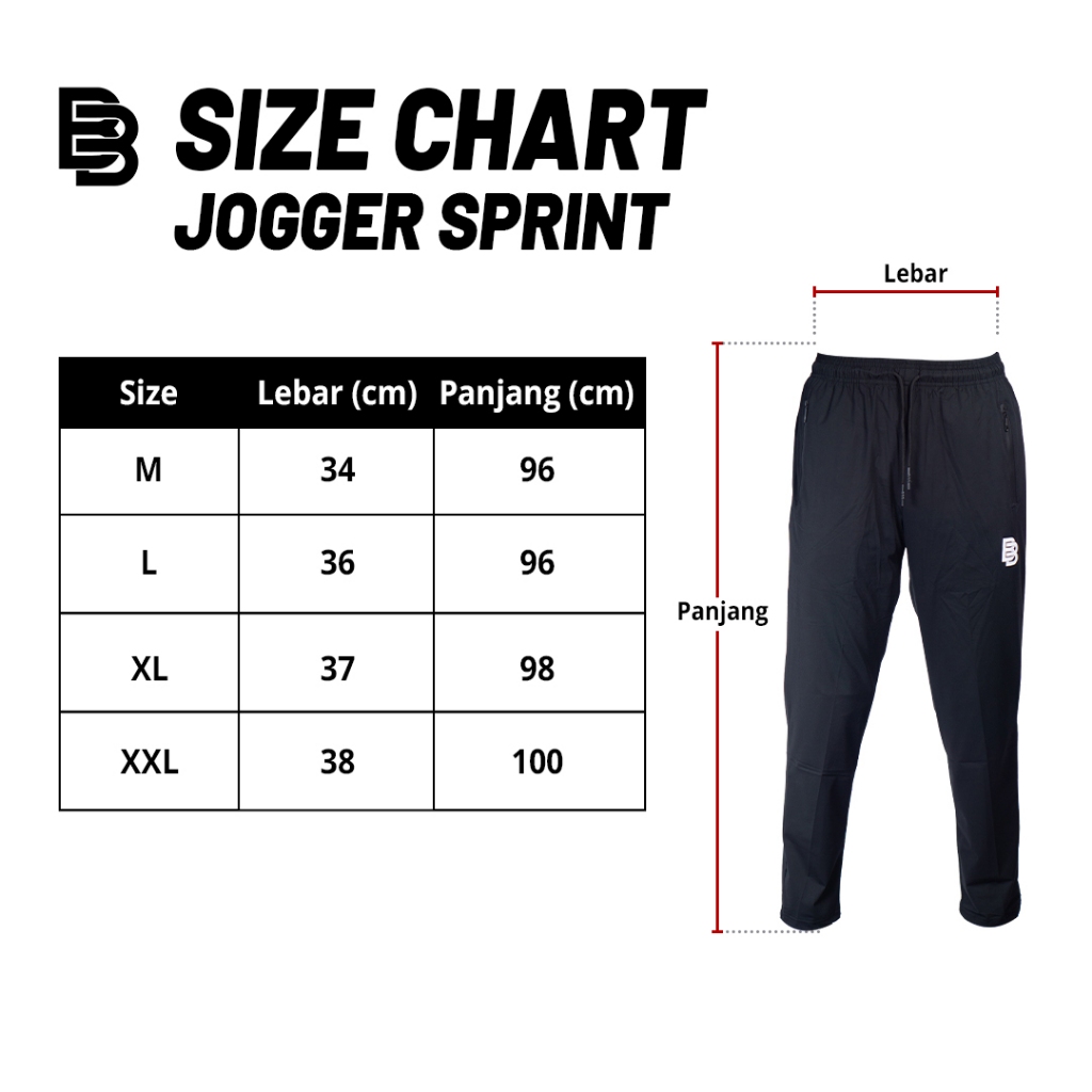 Jogger Pants Sprint Ballerbro | Celana Jogger | Celana Olahraga | Jogger pants pria | Jogger Pants Wanita